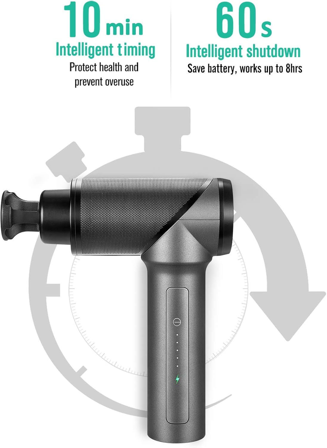 Deep Tissue Massage Gun with 6 Heads